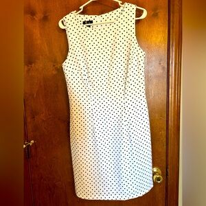 Alyx Black and White Polka Dot Midi Dress